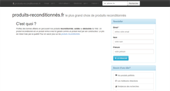 Desktop Screenshot of produits-reconditionnes.fr