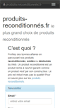 Mobile Screenshot of produits-reconditionnes.fr